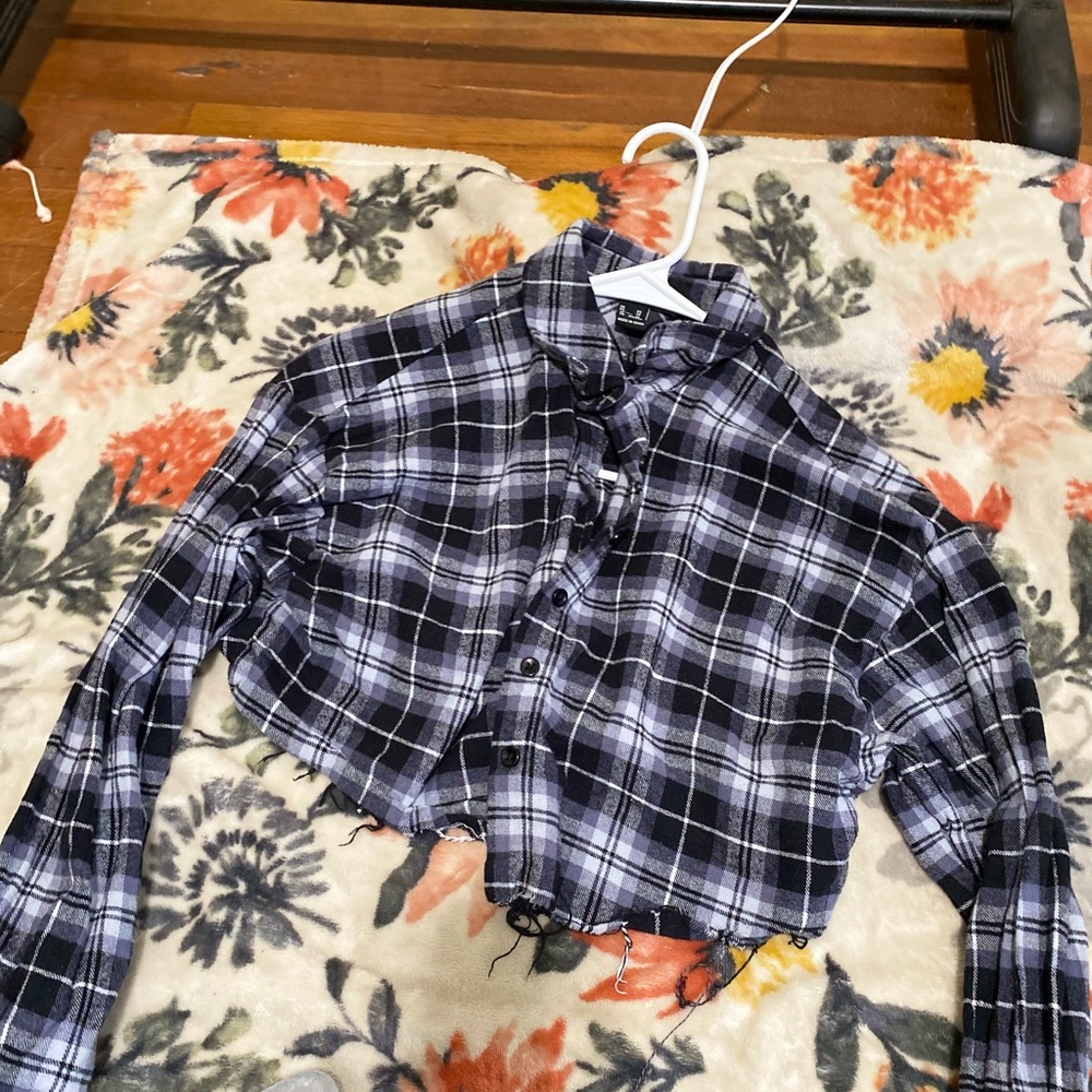 Forever 21 cropped flannel